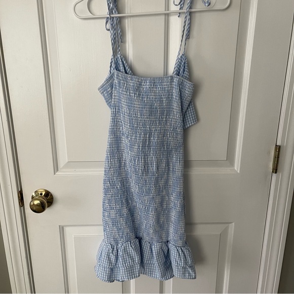 BRAND NEW Blue Gingham Dress - Picture 3 of 5